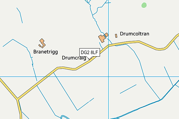 DG2 8LF map - OS VectorMap District (Ordnance Survey)