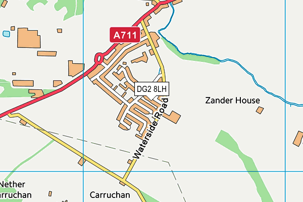 DG2 8LH map - OS VectorMap District (Ordnance Survey)