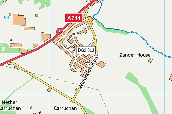 DG2 8LJ map - OS VectorMap District (Ordnance Survey)