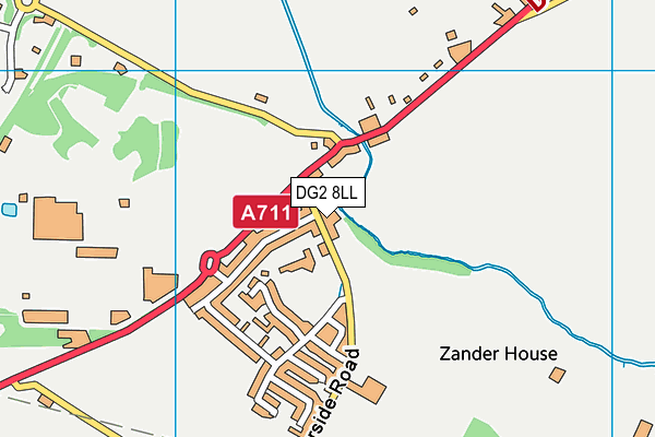 DG2 8LL map - OS VectorMap District (Ordnance Survey)