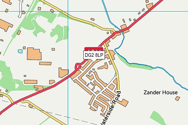 DG2 8LP map - OS VectorMap District (Ordnance Survey)