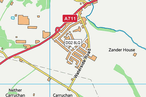 DG2 8LQ map - OS VectorMap District (Ordnance Survey)