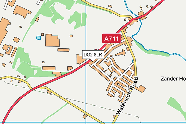 DG2 8LR map - OS VectorMap District (Ordnance Survey)