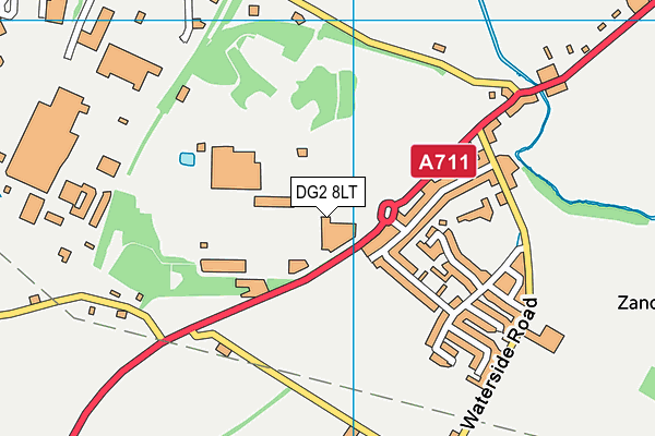 DG2 8LT map - OS VectorMap District (Ordnance Survey)