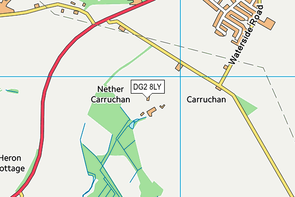 DG2 8LY map - OS VectorMap District (Ordnance Survey)