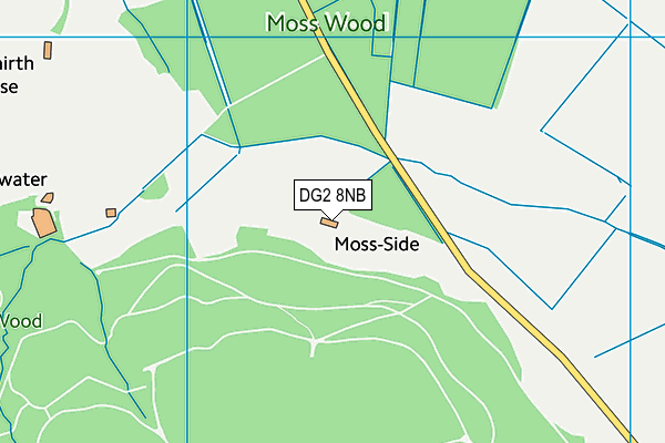 DG2 8NB map - OS VectorMap District (Ordnance Survey)