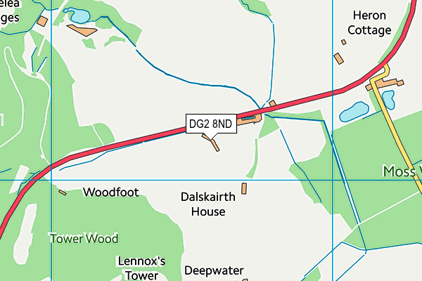 DG2 8ND map - OS VectorMap District (Ordnance Survey)