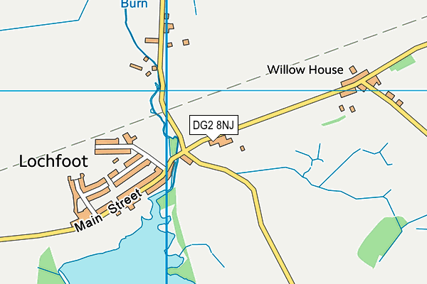 DG2 8NJ map - OS VectorMap District (Ordnance Survey)