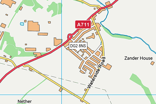 DG2 8NS map - OS VectorMap District (Ordnance Survey)
