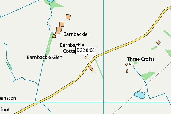 DG2 8NX map - OS VectorMap District (Ordnance Survey)