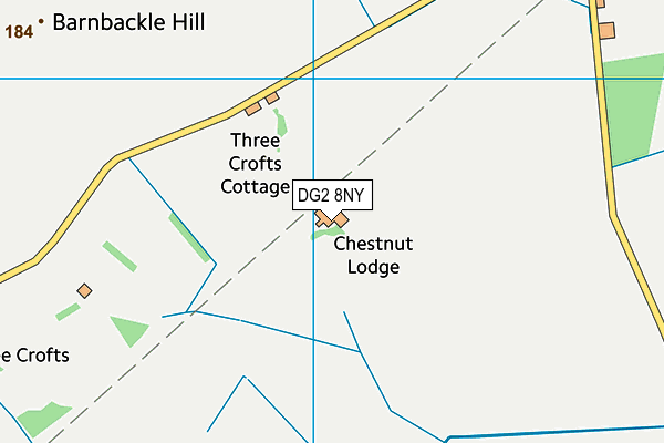 DG2 8NY map - OS VectorMap District (Ordnance Survey)