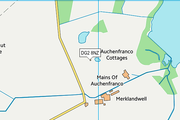 DG2 8NZ map - OS VectorMap District (Ordnance Survey)