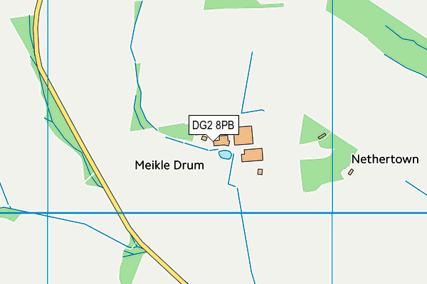 DG2 8PB map - OS VectorMap District (Ordnance Survey)