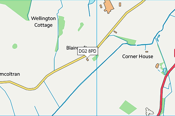 DG2 8PD map - OS VectorMap District (Ordnance Survey)