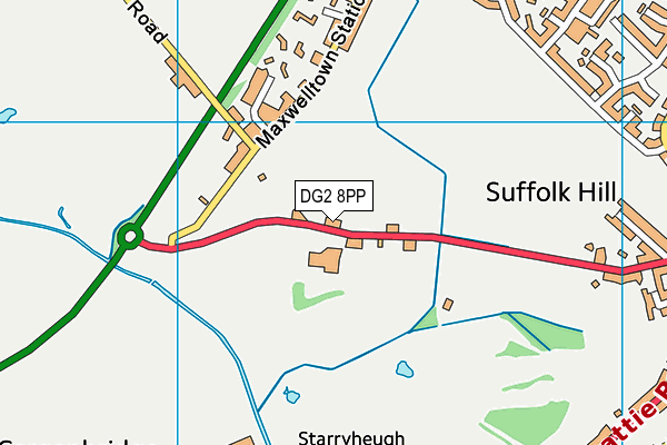 DG2 8PP map - OS VectorMap District (Ordnance Survey)