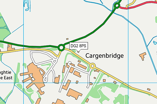 DG2 8PS map - OS VectorMap District (Ordnance Survey)
