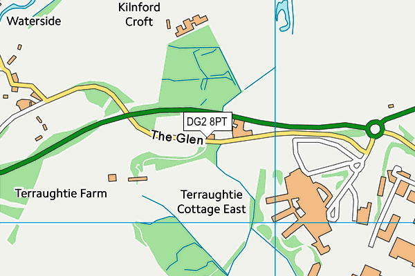 DG2 8PT map - OS VectorMap District (Ordnance Survey)