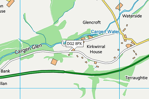 DG2 8PX map - OS VectorMap District (Ordnance Survey)