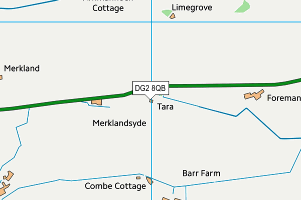 DG2 8QB map - OS VectorMap District (Ordnance Survey)