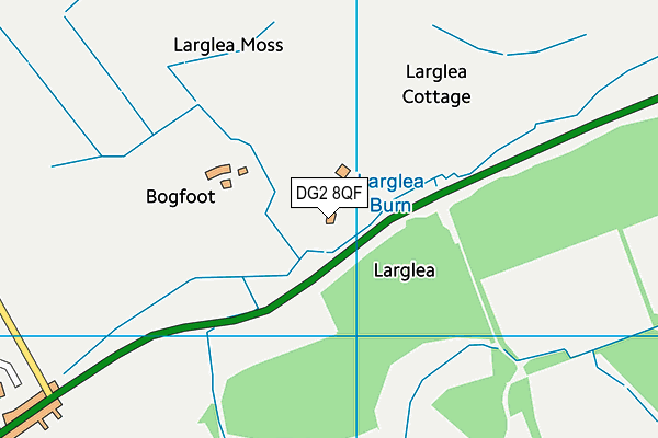 DG2 8QF map - OS VectorMap District (Ordnance Survey)