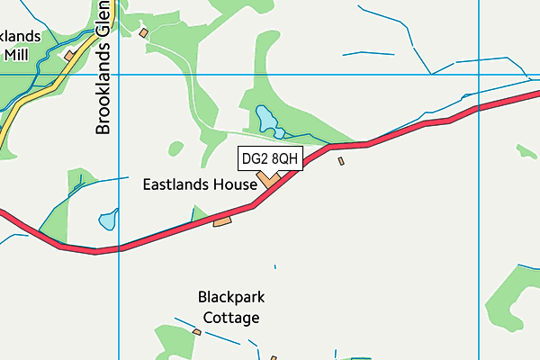 DG2 8QH map - OS VectorMap District (Ordnance Survey)