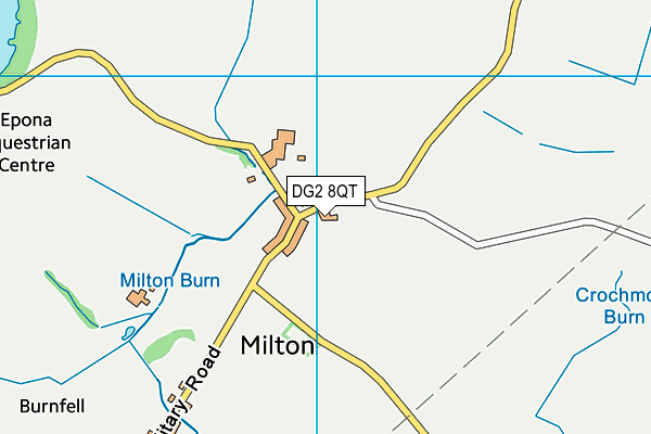 DG2 8QT map - OS VectorMap District (Ordnance Survey)