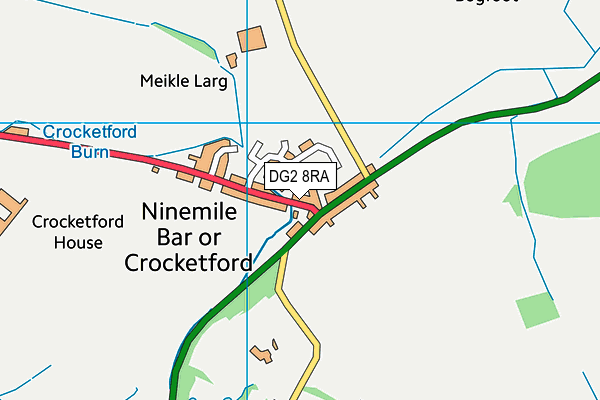 DG2 8RA map - OS VectorMap District (Ordnance Survey)