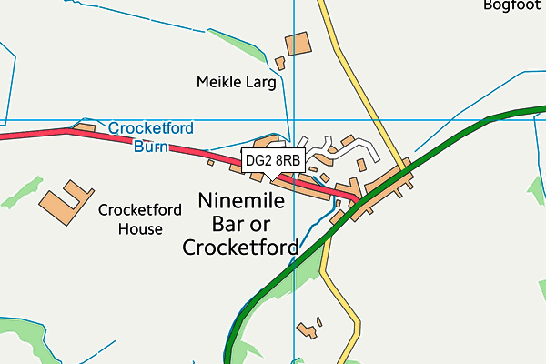 DG2 8RB map - OS VectorMap District (Ordnance Survey)