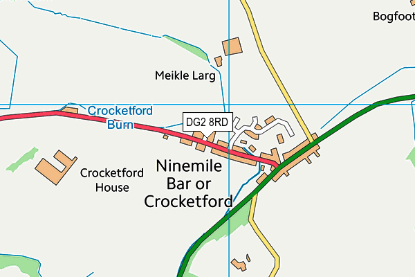 DG2 8RD map - OS VectorMap District (Ordnance Survey)