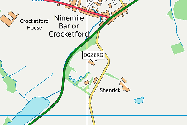 DG2 8RG map - OS VectorMap District (Ordnance Survey)