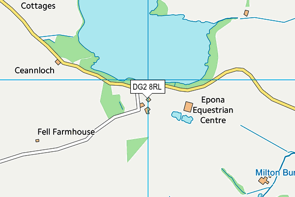 DG2 8RL map - OS VectorMap District (Ordnance Survey)