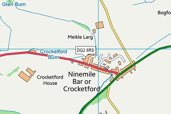 DG2 8RS map - OS VectorMap District (Ordnance Survey)