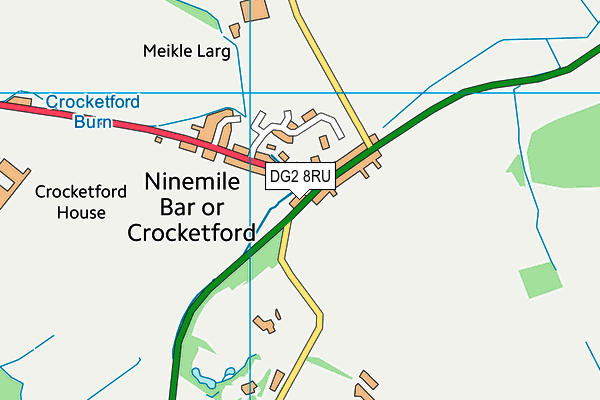 DG2 8RU map - OS VectorMap District (Ordnance Survey)