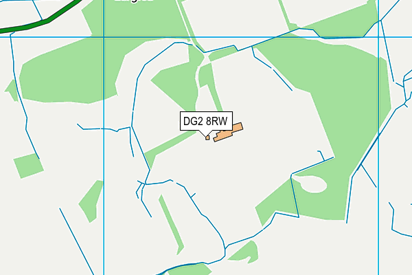 DG2 8RW map - OS VectorMap District (Ordnance Survey)