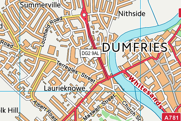 DG2 9AL map - OS VectorMap District (Ordnance Survey)