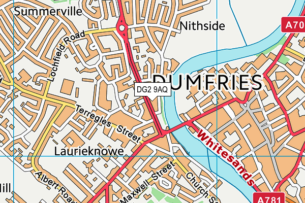 DG2 9AQ map - OS VectorMap District (Ordnance Survey)