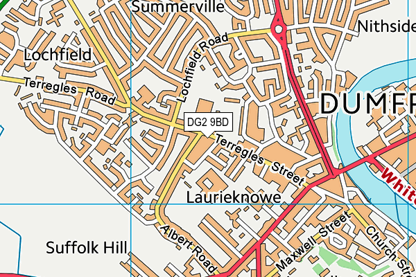 DG2 9BD map - OS VectorMap District (Ordnance Survey)