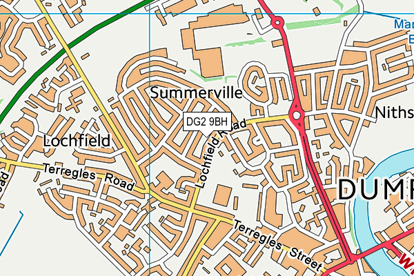 DG2 9BH map - OS VectorMap District (Ordnance Survey)