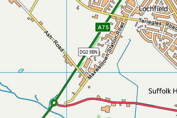 DG2 9BN map - OS VectorMap District (Ordnance Survey)