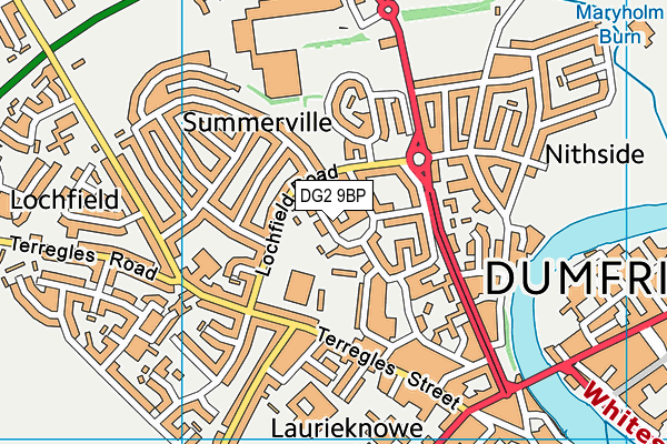 DG2 9BP map - OS VectorMap District (Ordnance Survey)