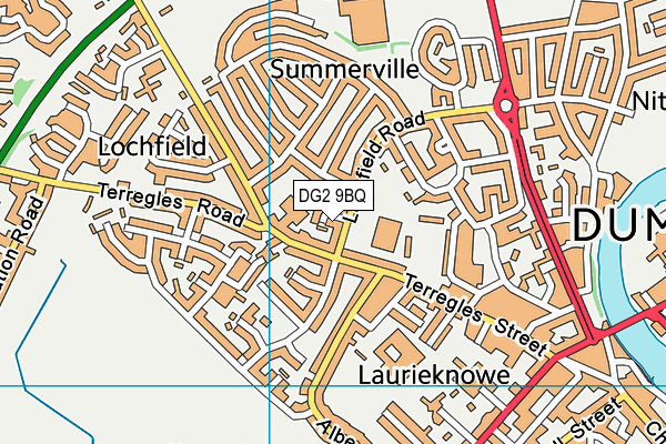 DG2 9BQ map - OS VectorMap District (Ordnance Survey)