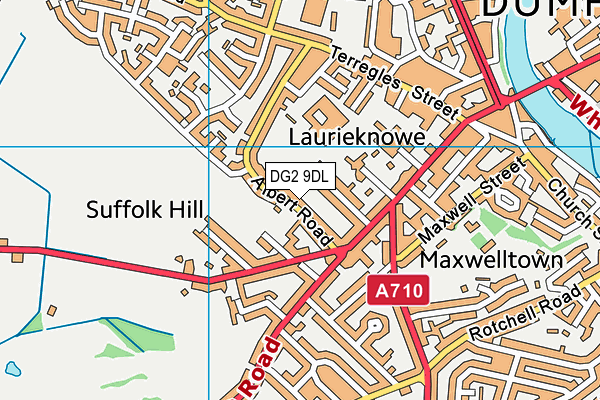 DG2 9DL map - OS VectorMap District (Ordnance Survey)