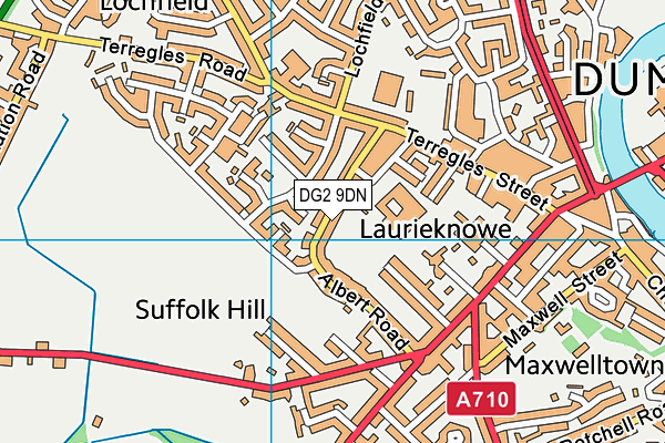 DG2 9DN map - OS VectorMap District (Ordnance Survey)