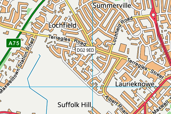 DG2 9ED map - OS VectorMap District (Ordnance Survey)