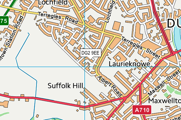 DG2 9EE map - OS VectorMap District (Ordnance Survey)