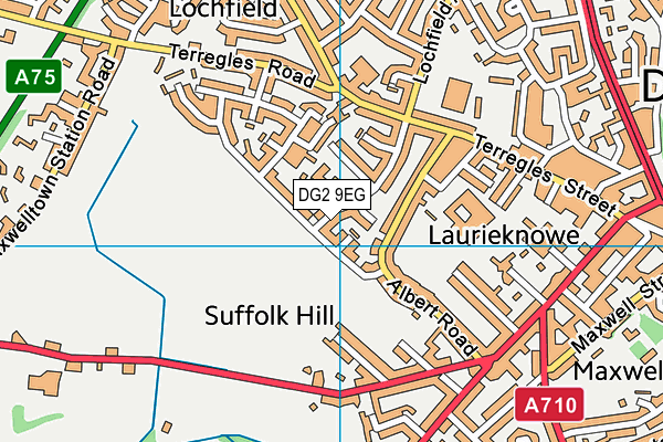 DG2 9EG map - OS VectorMap District (Ordnance Survey)