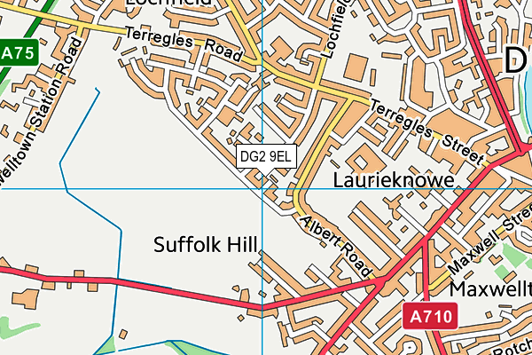 DG2 9EL map - OS VectorMap District (Ordnance Survey)