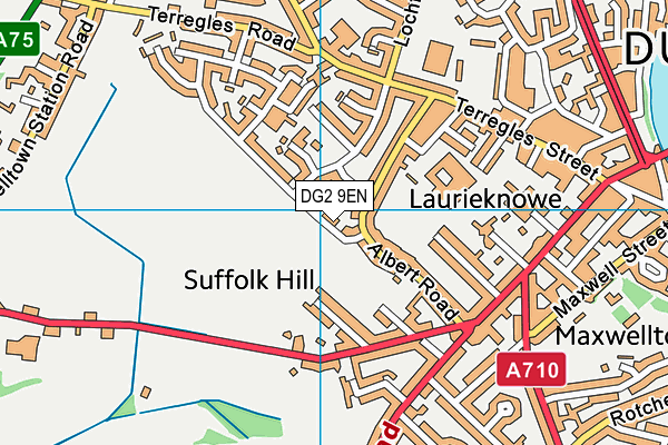 DG2 9EN map - OS VectorMap District (Ordnance Survey)