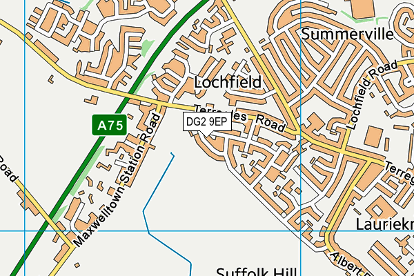 DG2 9EP map - OS VectorMap District (Ordnance Survey)