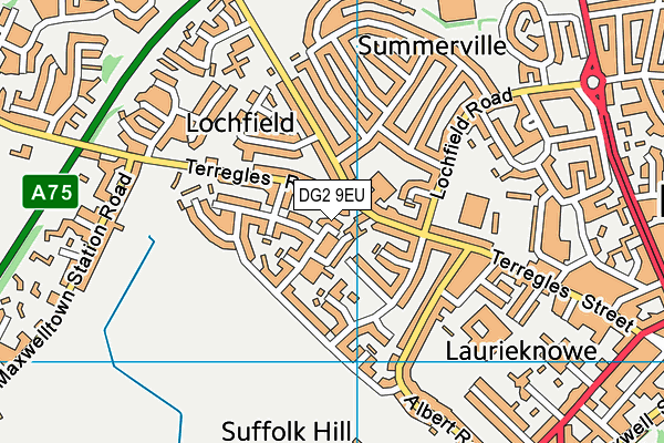 DG2 9EU map - OS VectorMap District (Ordnance Survey)